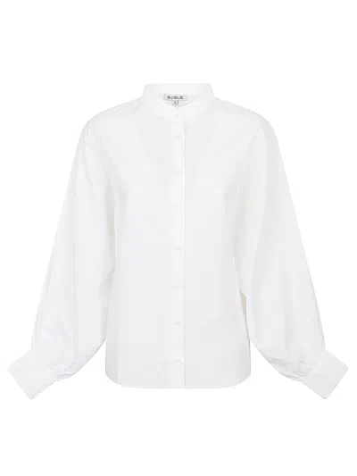 Sosue Antonia Cotton Shirt In White