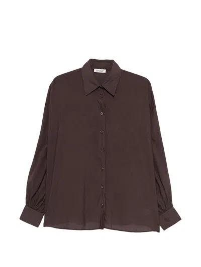 Sosue Antonia Cotton Shirt In Brown