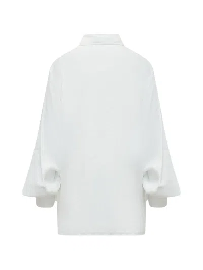 Sosue Balloon-sleeve Blouse In White