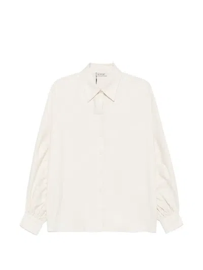Sosue Balloon-sleeve Shirt In Multi