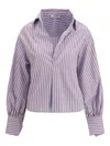 Sosue Claire Stripes Shirt In Blue