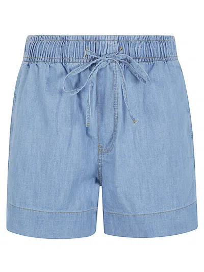 Sosue Denim Cotton Shorts In Blue