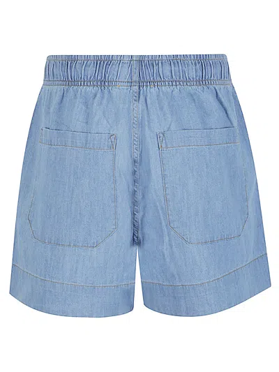 Sosue Denim Cotton Shorts In Blue