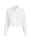 Sosue Drawstring Blouse In White