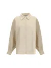 Sosue Antonia Corduroy Buttoned Shirt In Neutral
