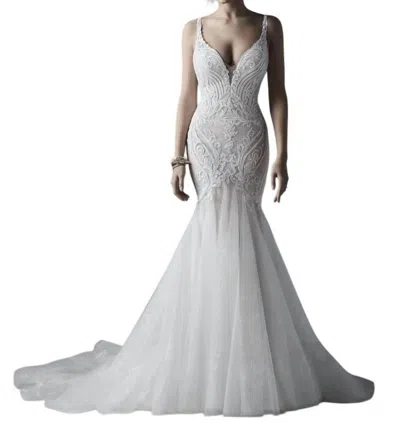 Sottero And Midgley Emmanuelle Wedding Dress In Ivory/nude In Multi