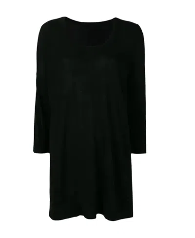 Sottomettimi Longline Knitted Sweater In Black