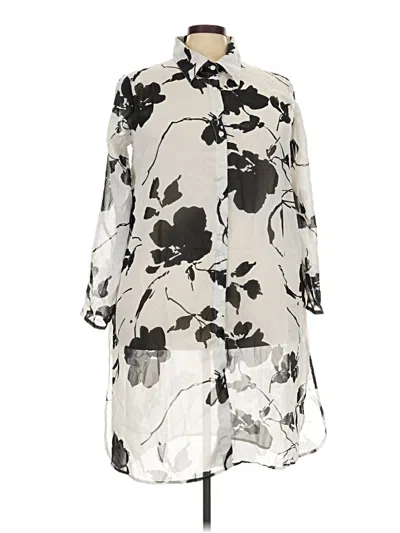 Pre-owned Soul 3/4 Sleeve Blouse In Ivory