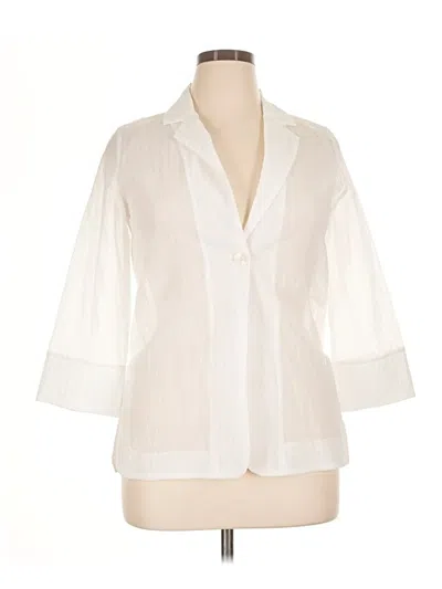 Pre-owned Soul 3/4 Sleeve Blouse In White