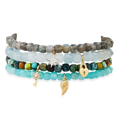 Soul Journey Jewelry Women's Blue Faith In Yourself Bracelets