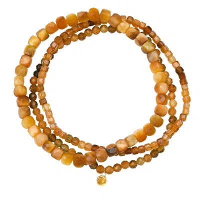Soul Journey Jewelry Women's Brown / Yellow / Orange Honey Lover Bracelets