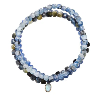 Soul Journey Jewelry Women's Green / Blue Blue Raindrop Bracelets
