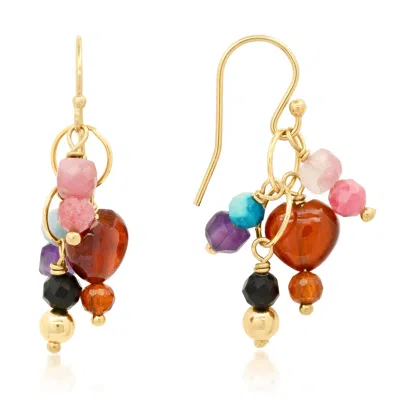 Soul Journey Jewelry Women's Love Garden Earrings In Multi