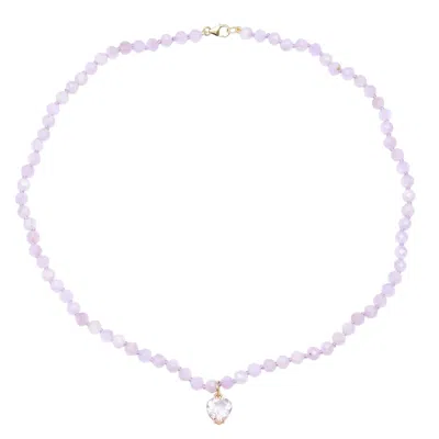 Soul Journey Jewelry Women's Pink / Purple Endless Love Kunzite Necklace In Neutral