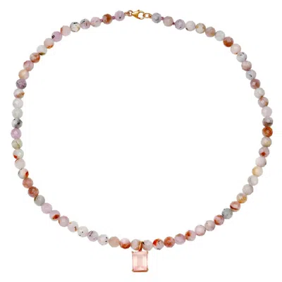 Soul Journey Jewelry Women's Pink / Purple / Neutrals Opal In Love Necklace