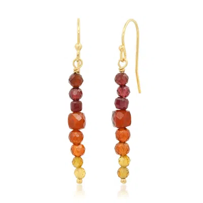 Soul Journey Jewelry Women's Yellow / Orange Fiery Sunset Earrings