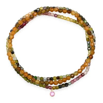 Soul Journey Jewelry Women's Yellow / Orange Inspiration Tourmaline Bracelets In Brown