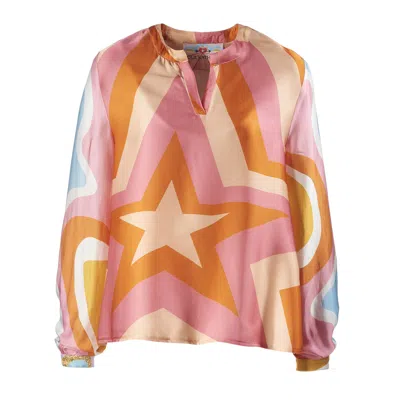 Soul Kathrine Women's Long Sleeve Tunic Fancy Five In Multi