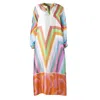 Soul Kathrine Women's Long Sleeve Maxi Dress Fancy Seven In Green