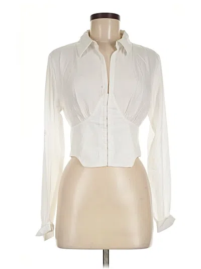 Pre-owned Soul Long Sleeve Blouse In Ivory