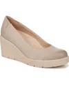 Soul Naturalizer About-time Wedge Pumps In Warm Taupe Faux Nubuck