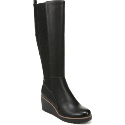 Soul Naturalizer Adrian Knee High Wedge Boot In Black Synthetic