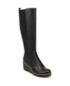 Soul Naturalizer Adrian Womens Faux Leather Wide Calf Knee-high Boots In Black Faux Leather