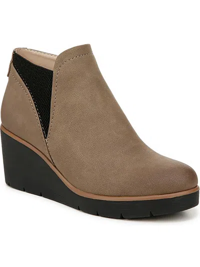 SOUL NATURALIZER AFFIRM WOMENS FAUX LEATHER ANKLE BOOTIES