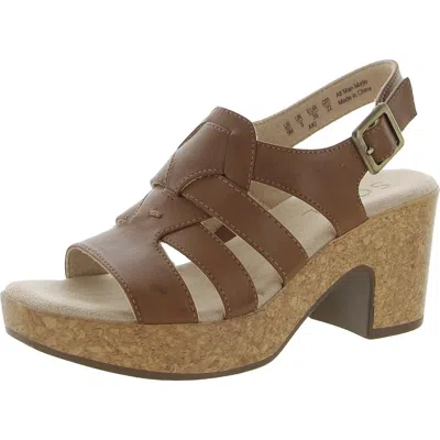 Soul Naturalizer Aki Womens Faux Leather Peep-toe Platform Sandals In Warm Silver Faux Leather