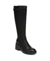 Soul Naturalizer Cache Knee High Lug Sole Platform Boots In Black Faux Leather