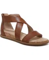 Soul Naturalizer Cindi Strappy Sandals In Toffee Smooth Faux Leather