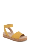 Soul Naturalizer Deara Ankle Strap Flatform Sandals In Yellow
