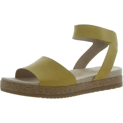 Soul Naturalizer Deara Womens Faux Leather Platform Ankle Strap In Yellow