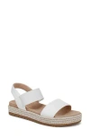 Soul Naturalizer Diana Platform Espadrille Sandal In White Faux Leather
