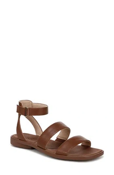 Soul Naturalizer Fiesta Ankle Strap Sandal In Brown Faux Leather