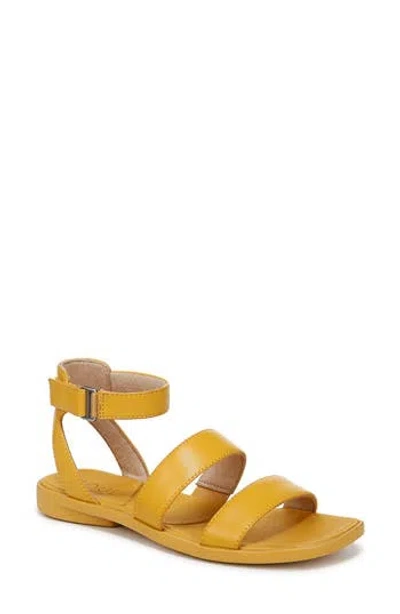 Soul Naturalizer Fiesta Ankle Strap Sandal In Yellow Faux Leather
