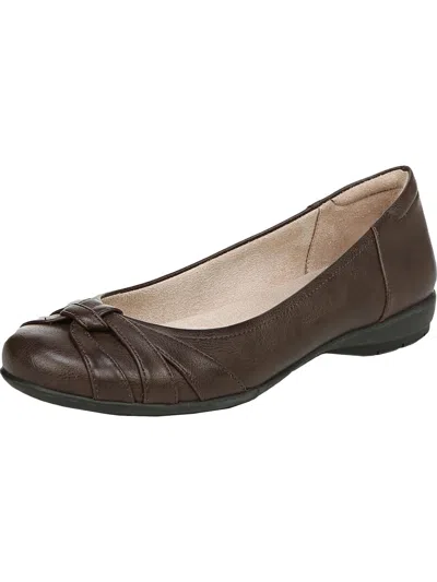 Soul Naturalizer Gift Womens Faux Leather Slip On Flats In Brown