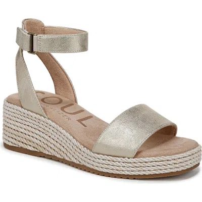 Soul Naturalizer Gloria Wedge Sandal In Gold