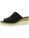 Soul Naturalizer Good Times-m Womens Faux Leather Slide Wedge Sandals In Black