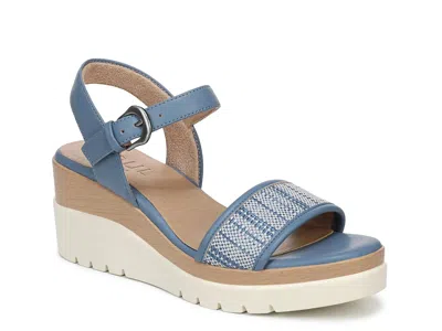 Soul Naturalizer Graciela Wedge Sandal In Blue