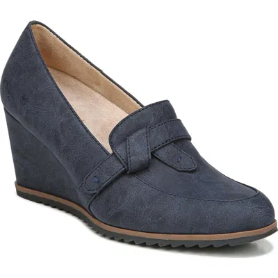 Soul Naturalizer Hila Womens Closed Toe Slip On Heels In Blue