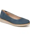 Soul Naturalizer Idea Ballet Wedge Slip-on Flat In Indigo Faux Leather