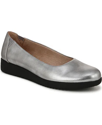 Soul Naturalizer Idea-ballet Flats In Pewter Faux Leather