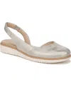 Soul Naturalizer Idea Slingback Flat In Light Gold Faux Leather