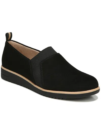 Soul Naturalizer Idea Womens Faux Suede Slip On Loafers In Black