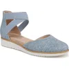 Soul Naturalizer Intro D'orsay Wedge Flat In Light Denim