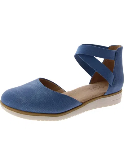 Soul Naturalizer Intro Womens Cushioned Footbed Slip On Shoes In Blue