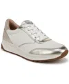 Soul Naturalizer Jackson Lace-up Wedge Sneakers In White,champagne Faux Leather