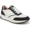 Soul Naturalizer Jackson Lace-up Wedge Sneakers In Black/white Faux Leather
