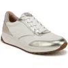 Soul Naturalizer Jackson Lace-up Wedge Sneakers In White/champagne Faux Leather